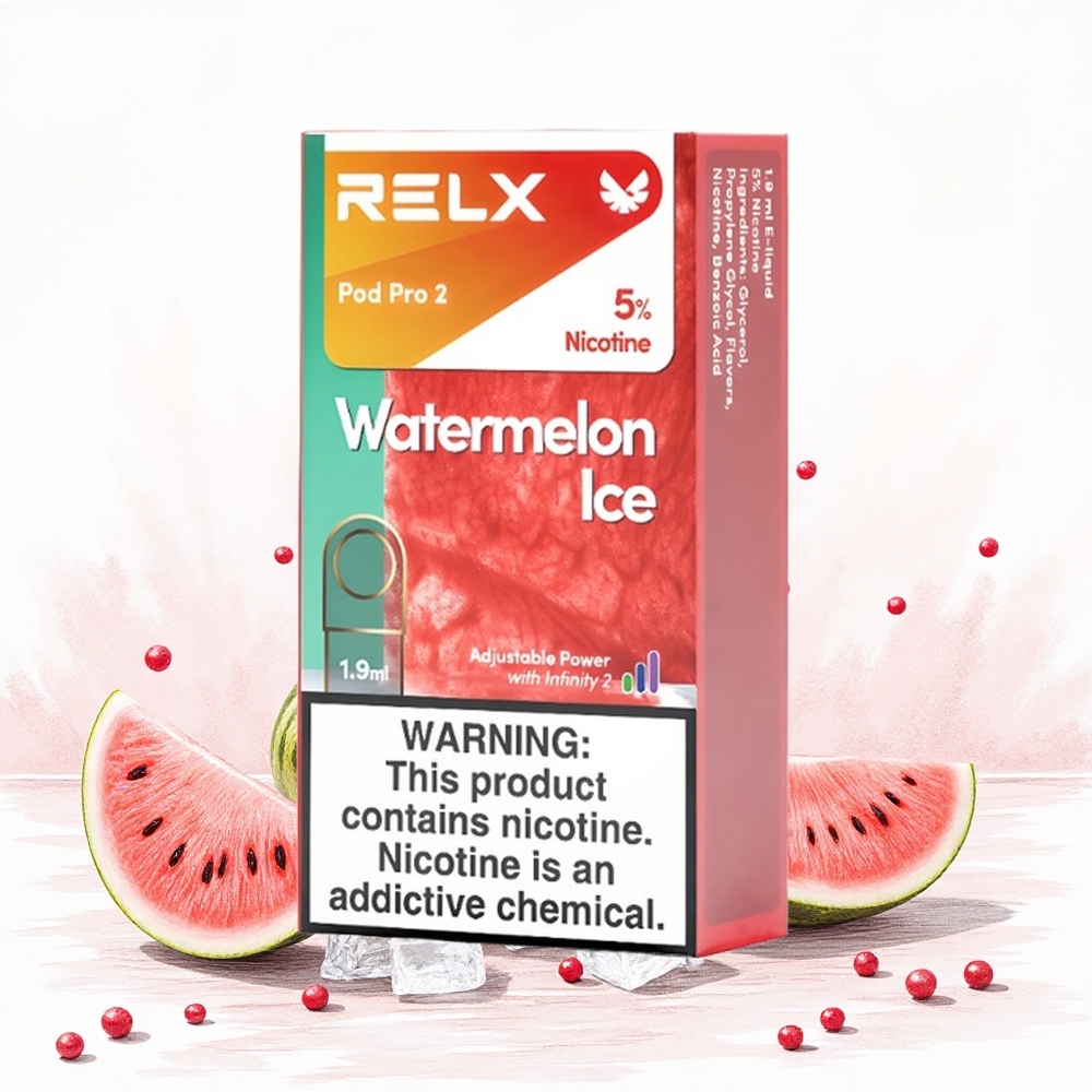 Relx Pod Pro 2 600 Puffs Görögdinnye Jég Nikotintartalom 5 Vape kapacitás 19ml Hungary Vapes
