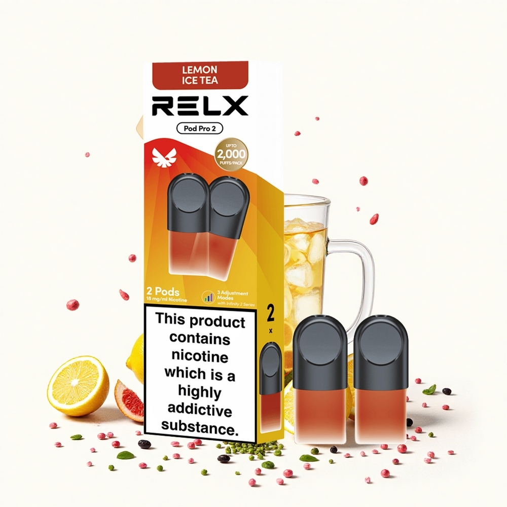 Relx Pod Pro 2 600 Puffs Tea-Citromjég Tea Nikotintartalom18 Hungary Vapes